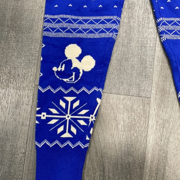 Gap x Disney Minnie Mickey Blue Fair Aisle leggings NEW - Picture 2 of 5